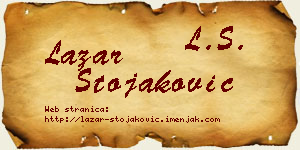 Lazar Stojaković vizit kartica